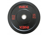 Бампированный диск 25кг Inex Hi-Temp TF-P4001-25 черный-красный
