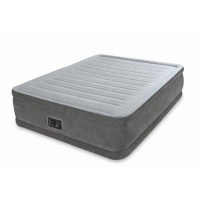 Надувная кровать Intex Comfort-Plush 152х203х46см, встроенный насос 220V 64414