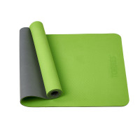 Коврик для йоги Torres Comfort 6 TPE 6 мм, нескользящее покрытие YL10096 зелено-серый