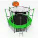 Батут i-Jump Classic Basket 16FT 488 см с нижней сетью и лестницей зеленый 75_75