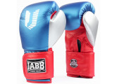 Перчатки боксерские (иск.кожа) 8ун Jabb JE-4081/US Ring синий\красный\серебро