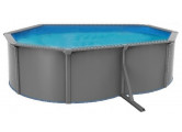 Морозоустойчивый бассейн Poolmagic Anthracite овальный 910x460x130 см комплект оборудования Standart