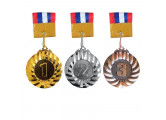 Медаль Sportex 2 место солнце (d6,5 см, лента в комплекте) F11739
