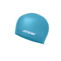 Шапочка для плавания Atemi kids silicone cap Green river KSC1GR бирюзовый