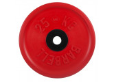 Диск олимпийский d51мм евро-классик MB Barbell MB-PltCE-25 25 кг красный