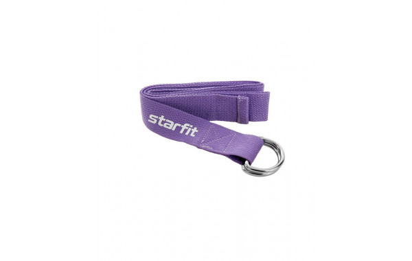Ремень для йоги Core 186 см Star Fit хлопок YB-100 фиолетовый пастель 600_380