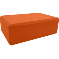 Йога блок Sportex BE100-6 полумягкий, из вспененного ЭВА (A25573) оранжевый