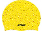 Шапочка для плавания Atemi silicone cap Point yellow TSC1PY Принт
