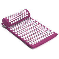 Набор с акупунктурным массажным ковриком Inex Acupressure Mat ACUMAT фиолетовый