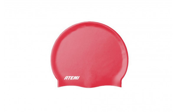 Шапочка для плавания Atemi silicone cap Bright red TSC1R красный 600_380