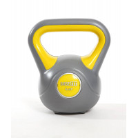 Гиря пластиковая 4 кг BaseFit DB-503 серый\желтый