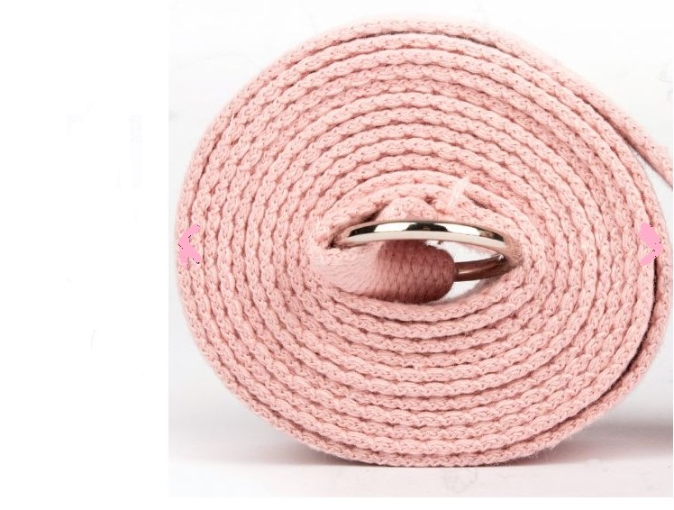 Ремень для йоги 180 см Yoga Belt and Sling 2 in 1 Myga RY1133 розовый 748_566