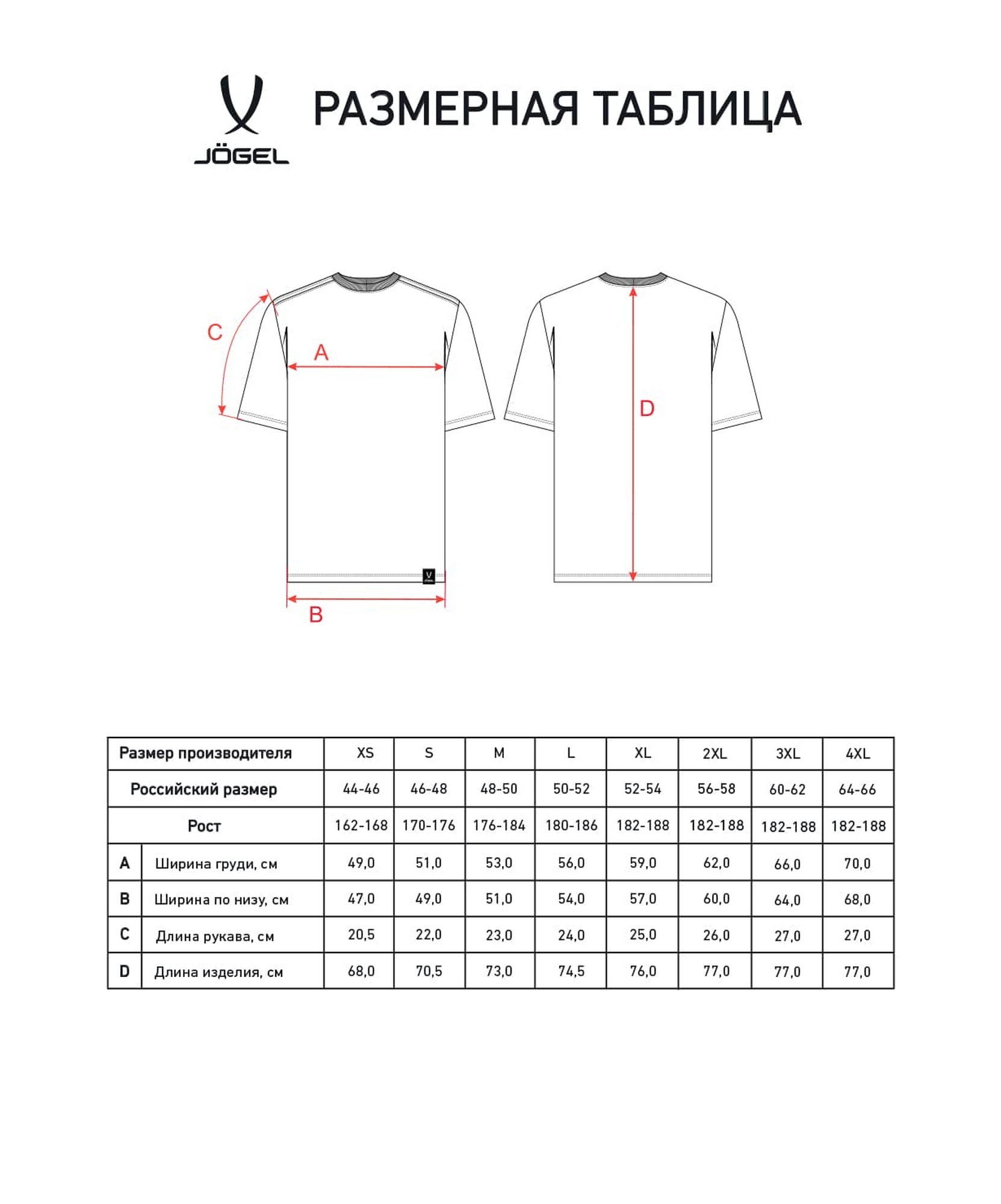 Футболка Jogel ESSENTIAL Core Tee, белый 1663_2000