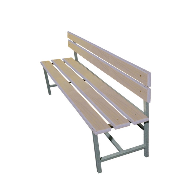 Скамейка для раздевалки со спинкой 150 см сиденье из фанеры Dinamika ZSO-002206 800_800