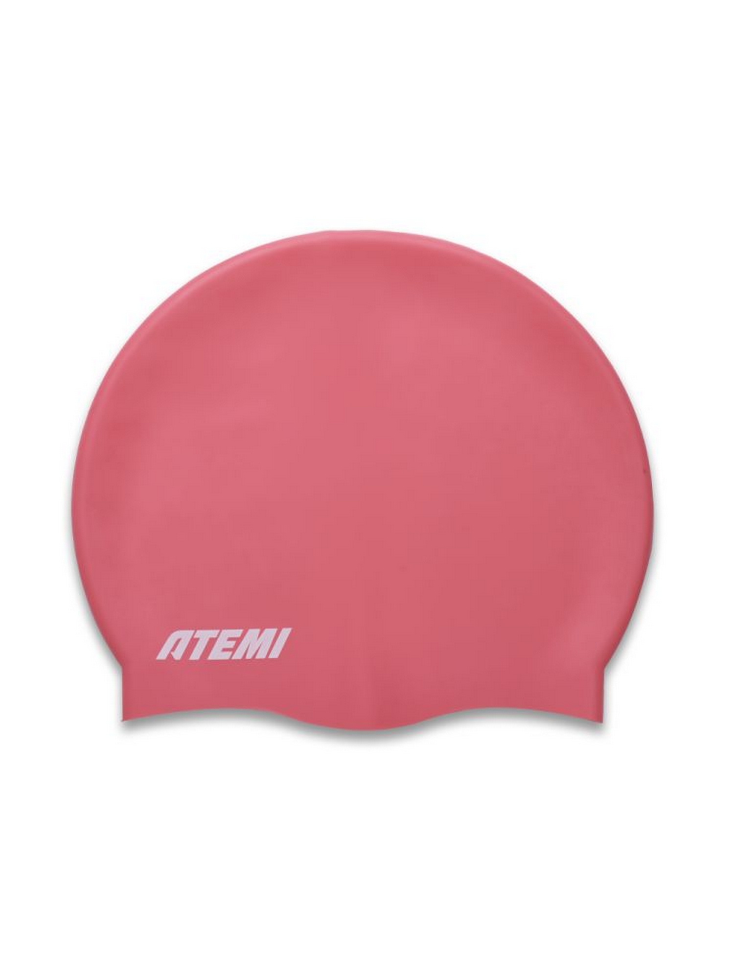 Шапочка для плавания Atemi light silicone cap Bright red FLSC1R красный 1500_2000