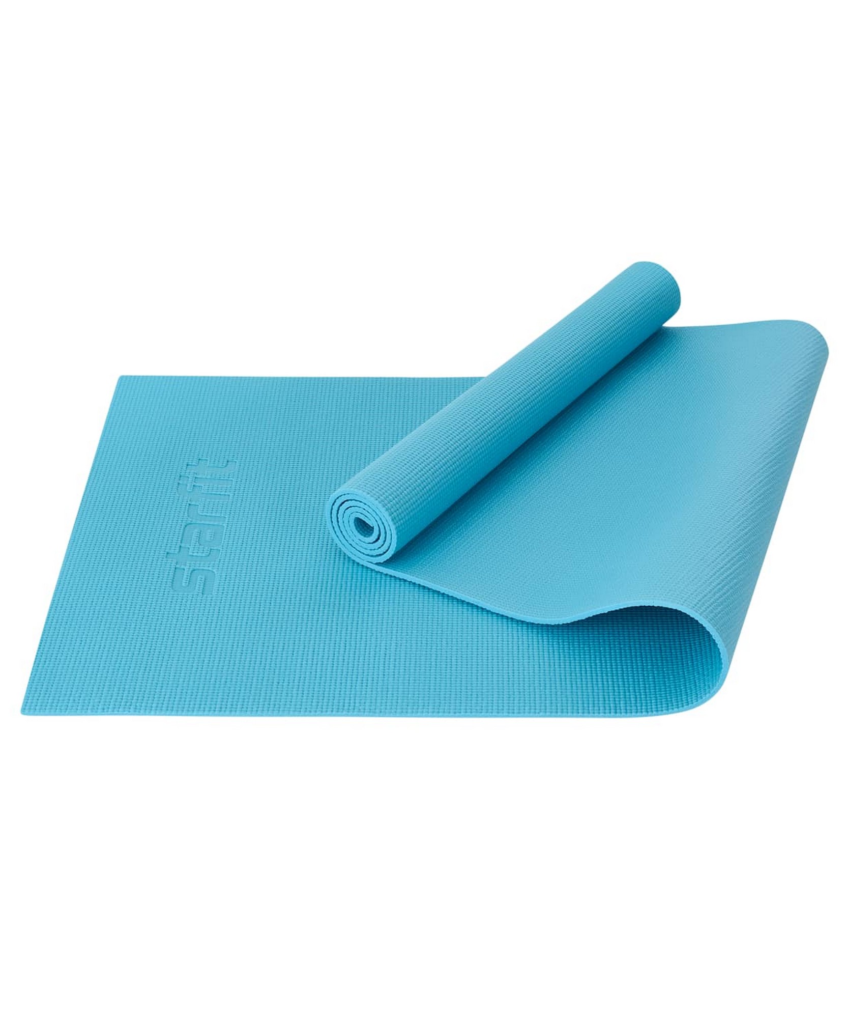Коврик для йоги и фитнеса 183x61x0,6см Star Fit PVC FM-101 синий пастель 1663_2000