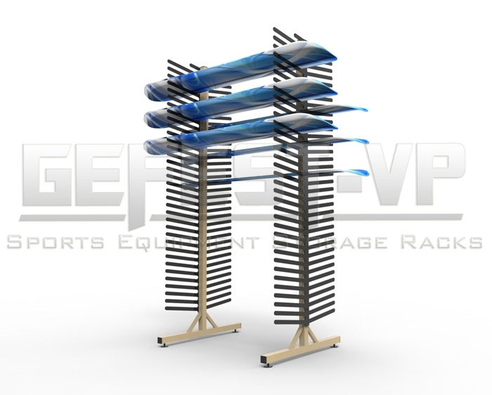 Стеллаж Стандарт СС-2 для сноубордов, двухсторонний 205х93,5х70см Gefest SS2-76 700_562