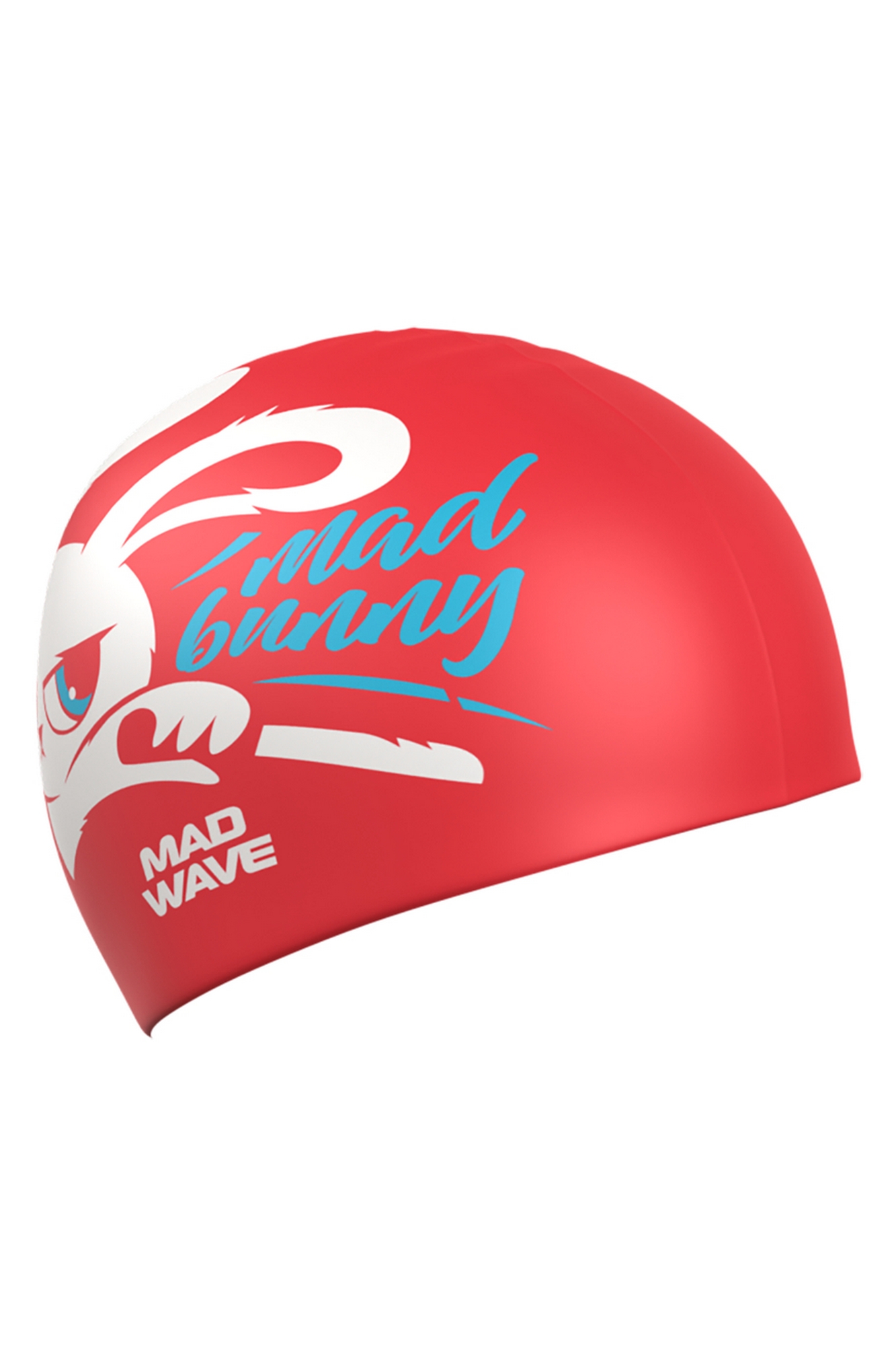Юниорская силиконовая шапочка Mad Wave Bunny M0574 15 0 00W Красный 1333_2000