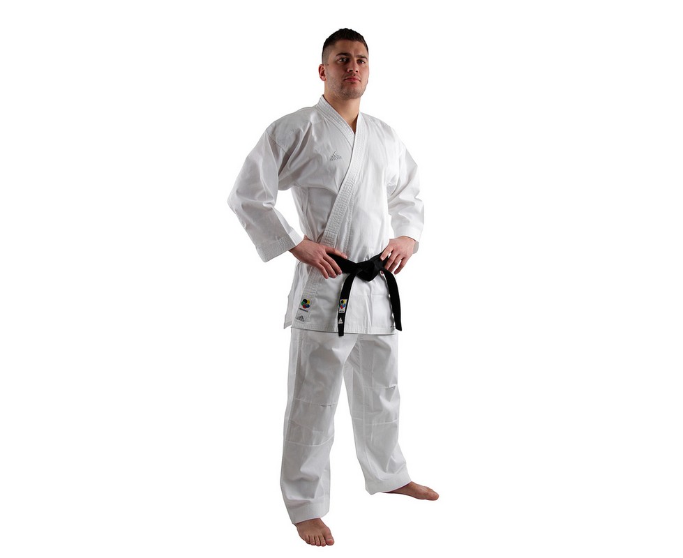 Кимоно для карате подростковое Adidas Kumite Fighter WKF белое 979_800