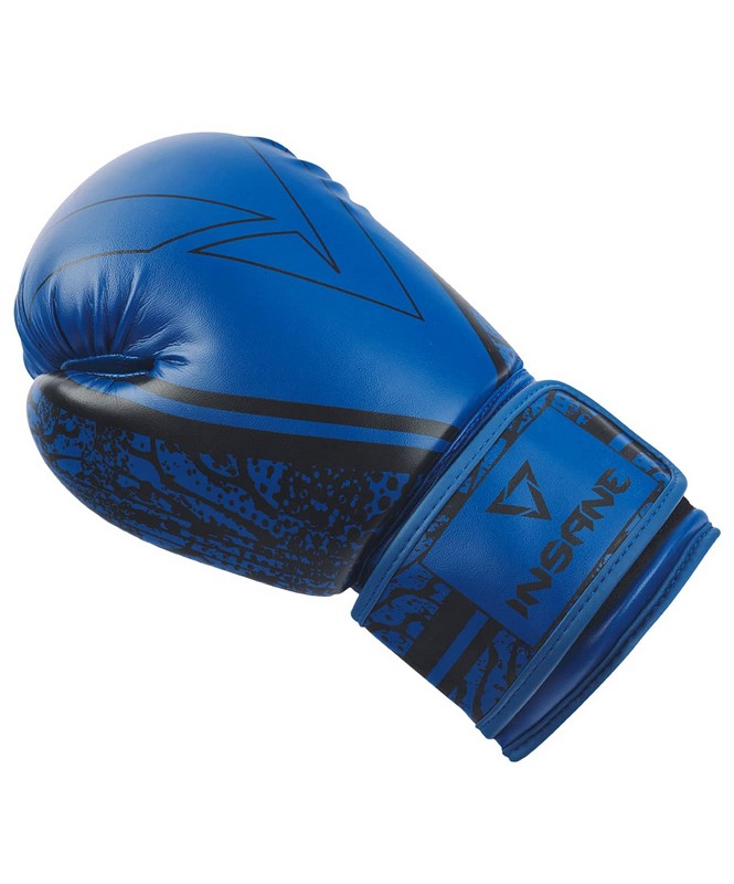 Перчатки боксерские 12 oz Insane ODIN, ПУ, синий 665_800