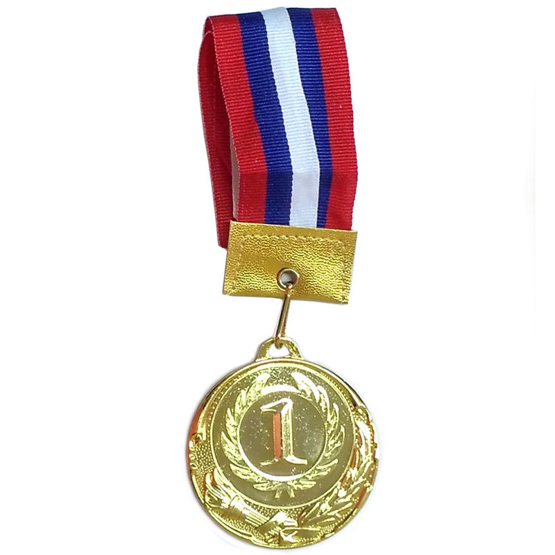 Медаль Sportex 1 место (d6 см, лента триколор в комплекте) F11741 800_800
