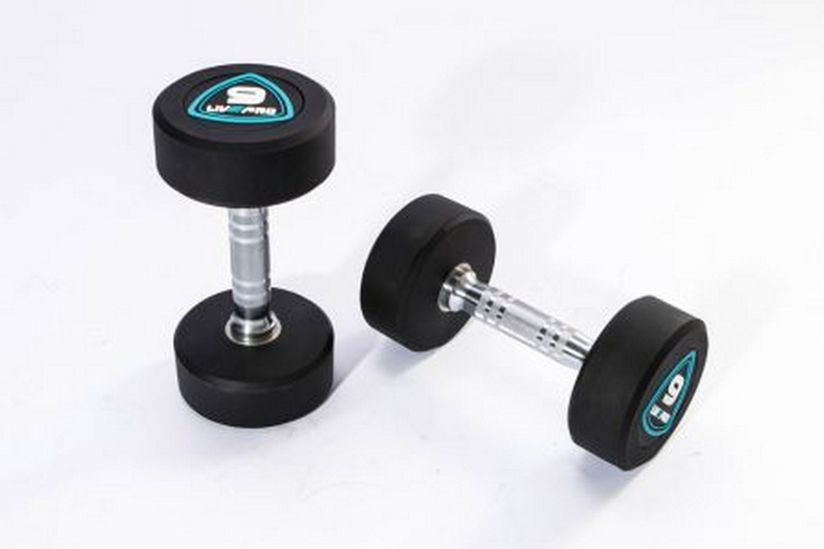 Гантели в уретане 7 кг Live Pro Studio Dumbbells LP8075-07 1200_800