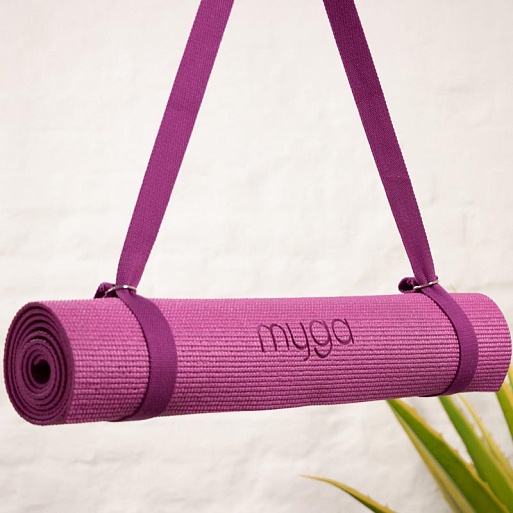 Ремень для йоги 180 см Yoga Belt and Sling 2 in 1 Myga RY1132 черный 513_513