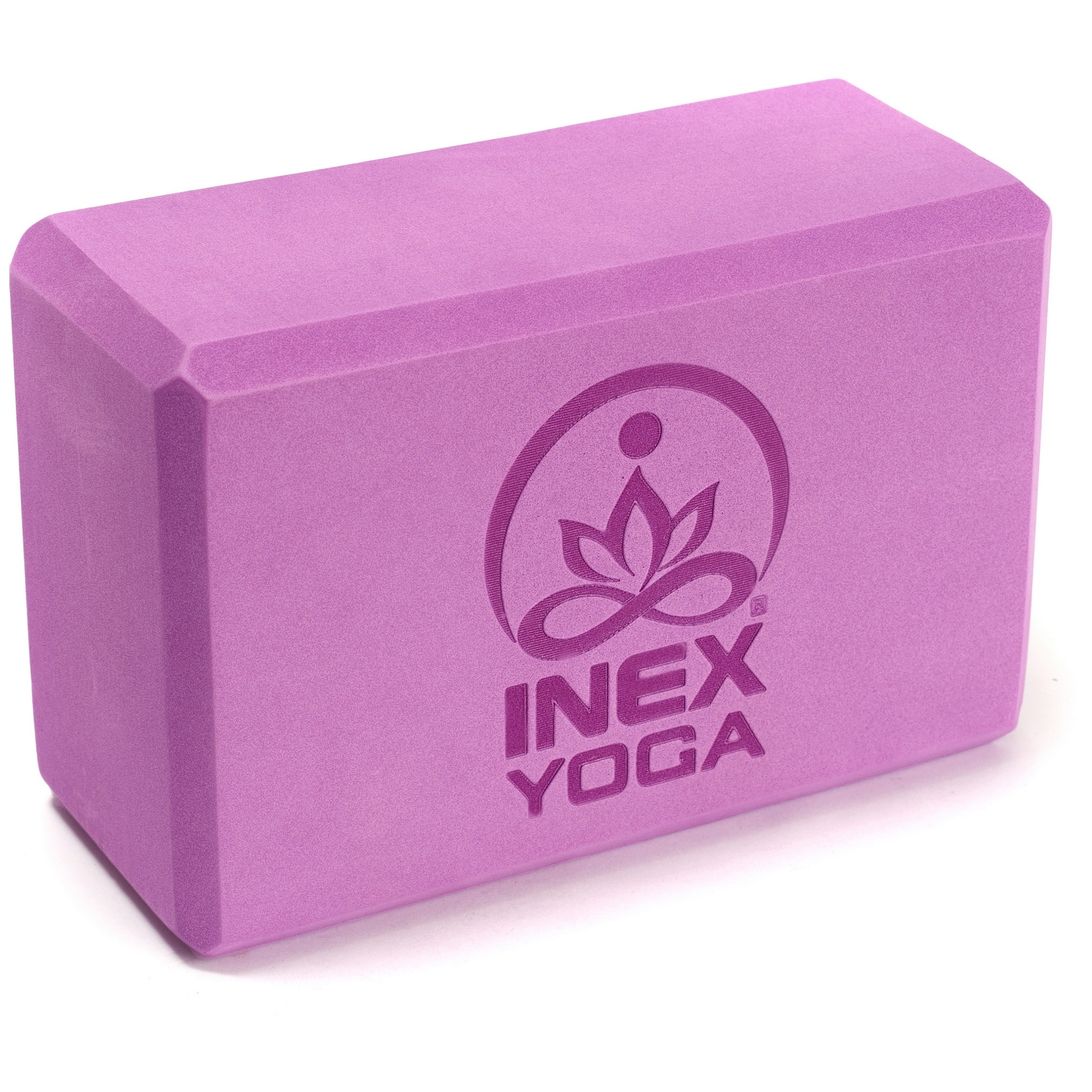 Блок для йоги 23x15x10см Inex Yoga Block EVA 4" YGBK-PR фиолетовый 2000_2000