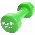 Гантель виниловая, 1,5 кг Star Fit Core DB-101 зеленый 120_120