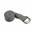 Ремень для йоги с металлическим карабином PRCTZ YOGA STRAP, серый PY7501 120_120