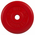 Диск обрезиненный d26мм MB Barbell MB-PltC26-5 5 кг красный 120_120