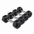 Гексагональные обрезиненные гантели. Ряд от 2,5 до 25 кг UltraGym UG1013 120_120