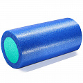 Ролик для йоги полнотелый 2-х цветный, 45х15x15см Sportex PEF45-B синий\зеленый 120_120